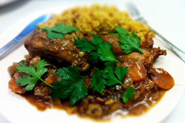 Moroccan Spiced Rabbit Stew