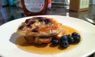 American style blueberry pancakes